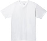 画像: プリントスター （Printstar） 00108-VCTヘビーウェイトVネックTシャツ ホワイト　XS-XL
